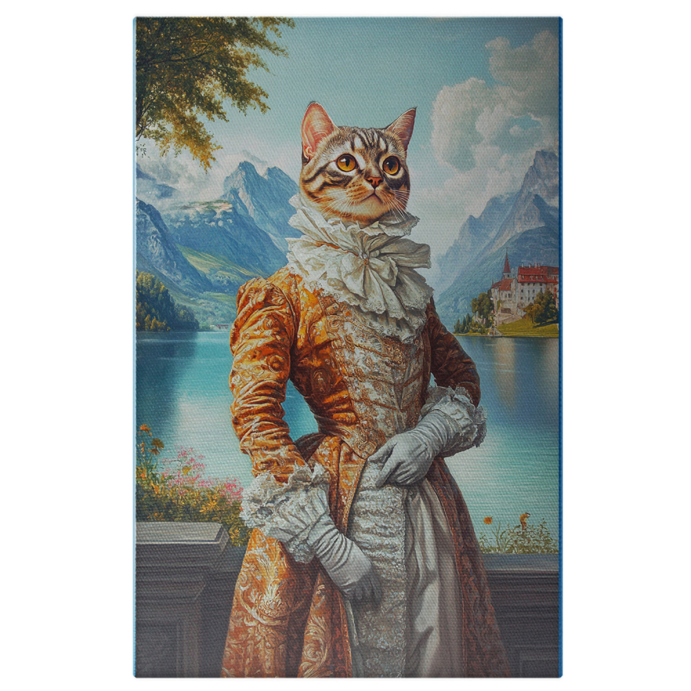 Tablou Canvas Personalizat Contesă Regală Lângă LacMarime 40x25CM [1]