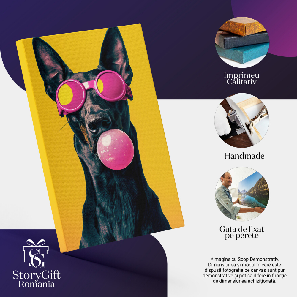 Tablou Canvas Contrastul Ciobănescului German, Marime 40x25CM [2]