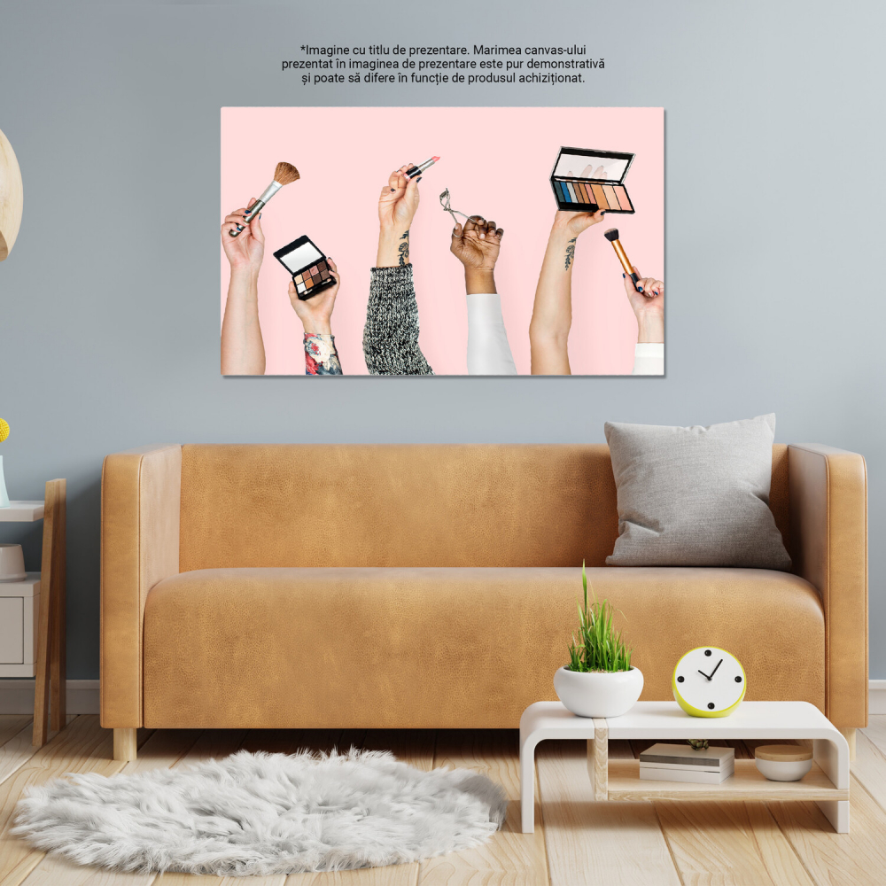 tablouri de perete, artă multiculturală, produse de beauty, artă de salon, frumusețe globală, produse cosmetice, culturi diverse, decorare spații beauty, arta cosmeticelor, tablou de inspirație multiculturală, Marime 40x25CM [4]