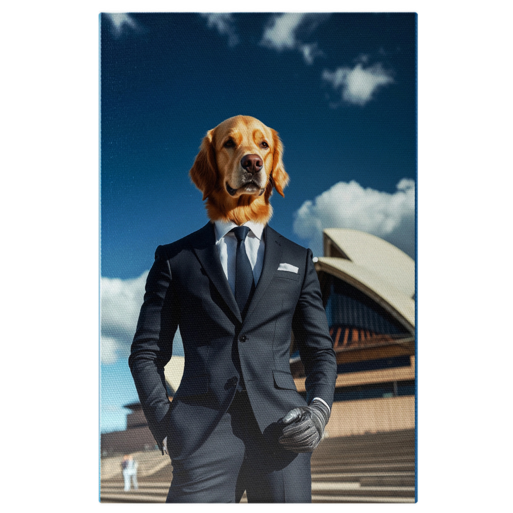 Tablou Canvas Personalizat - Animal în Costum Bleu-Marine Eleganț
Marime 40x25CM [1]