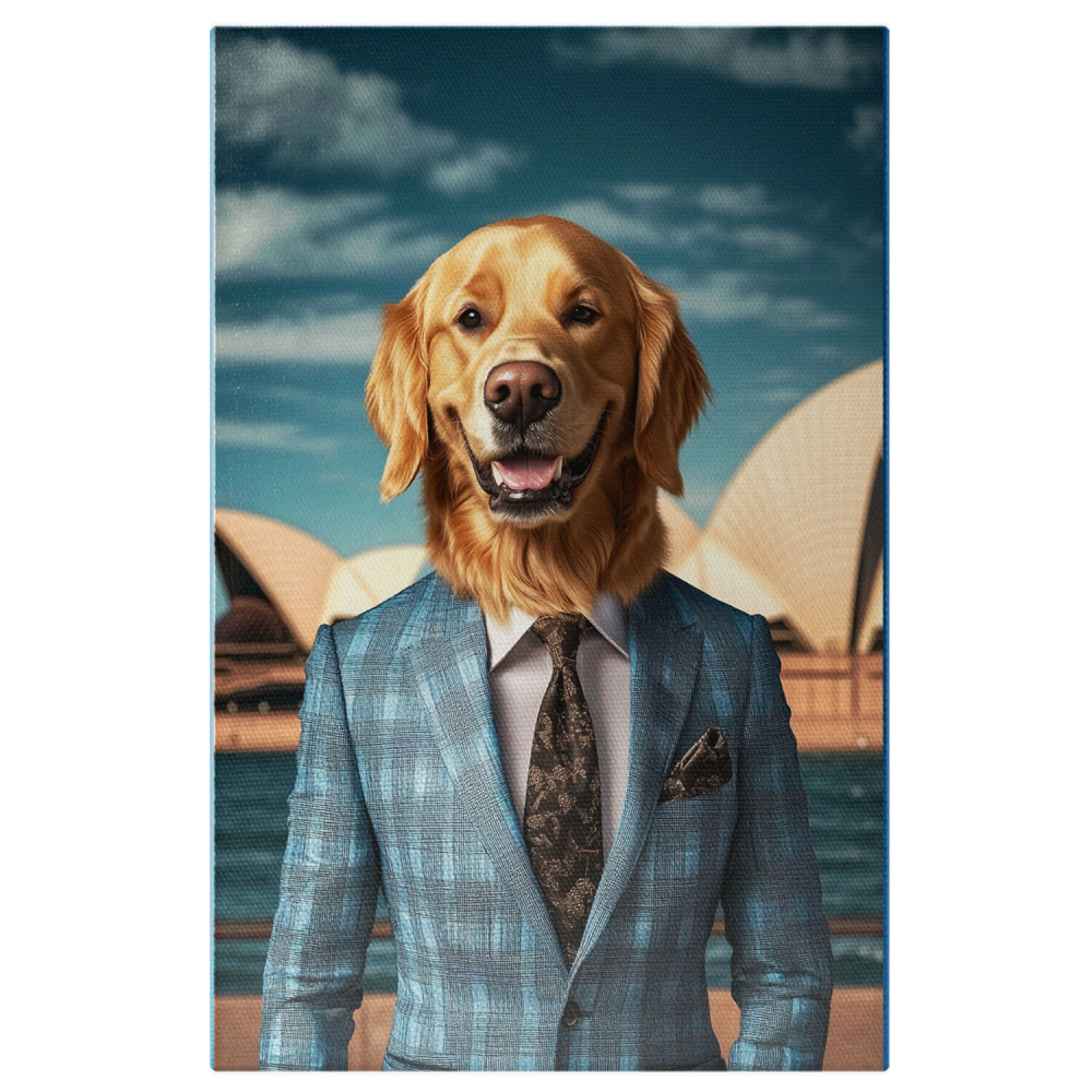 Tablou Canvas Personalizat - Animal în Costum Elegant în Carouri
Marime 90x60CM [1]