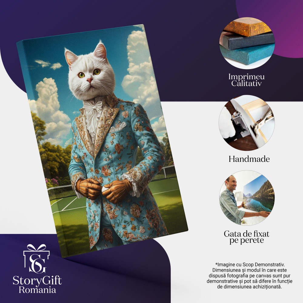 Tablou Canvas Personalizat Costum Regal pe Terenul de Tenis
Marime 90x60CM [4]