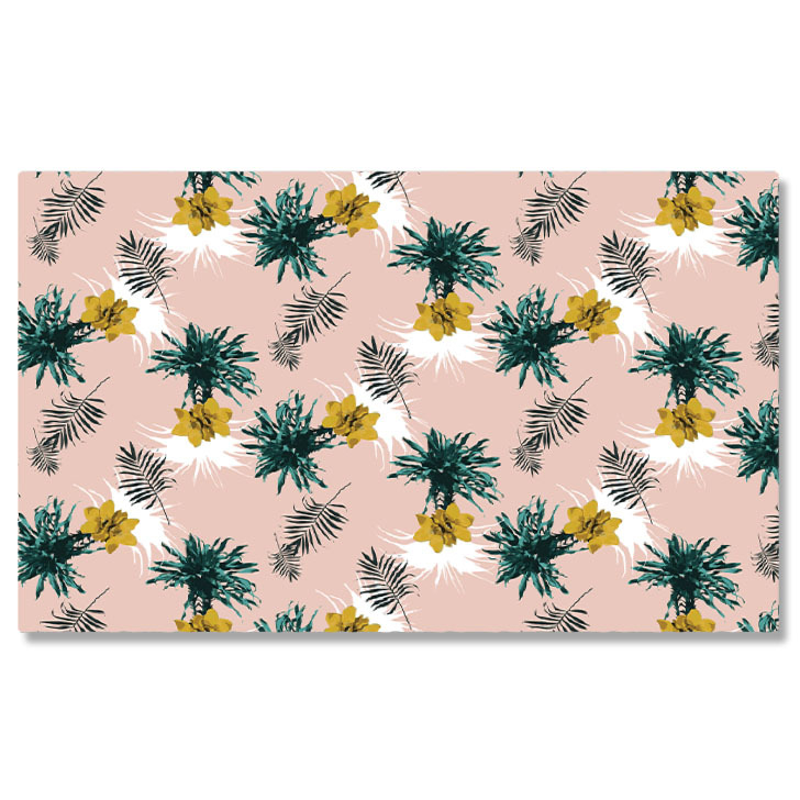 Tablou canvas cu frunze, arta abstracta, flori, tropical, multicolor 40x25CM [1]