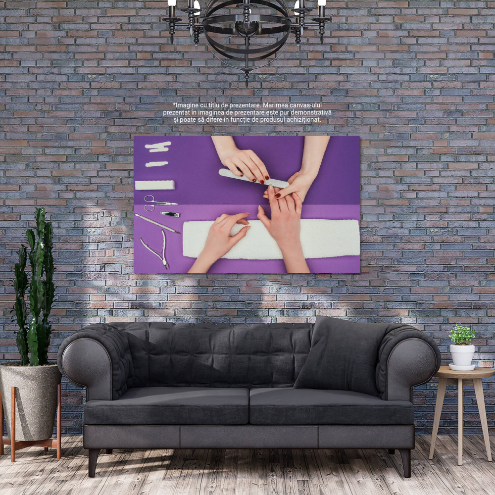 Mâini în Salon de Înfrumusețare: Eleganță și Îngrijire, Marime 40x25CM [4]