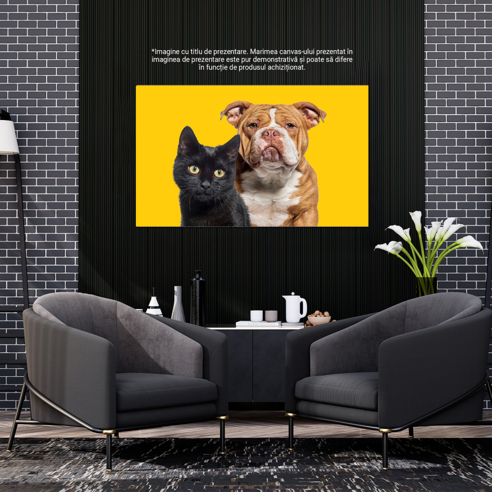 Pisica și Câinele - O Poveste de Prietenie în Natură, Marime 40x25CM [3]