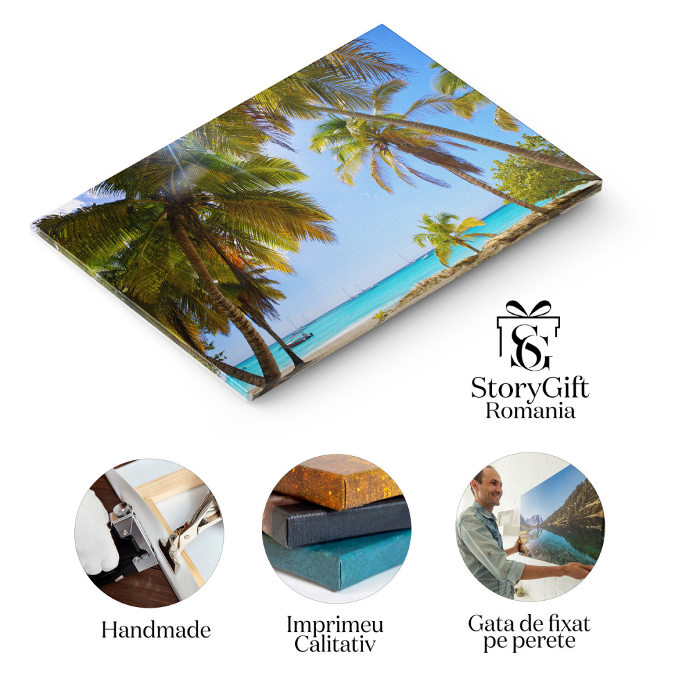 Plaja Exotică în Republica Dominicană - Destinație de Vară, Marime 40x25CM [2]