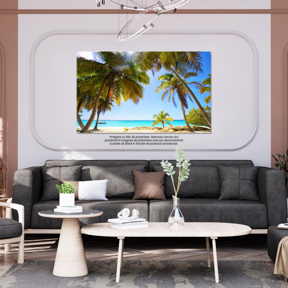 Plaja Exotică în Republica Dominicană - Destinație de Vară, Marime 40x25CM [3]