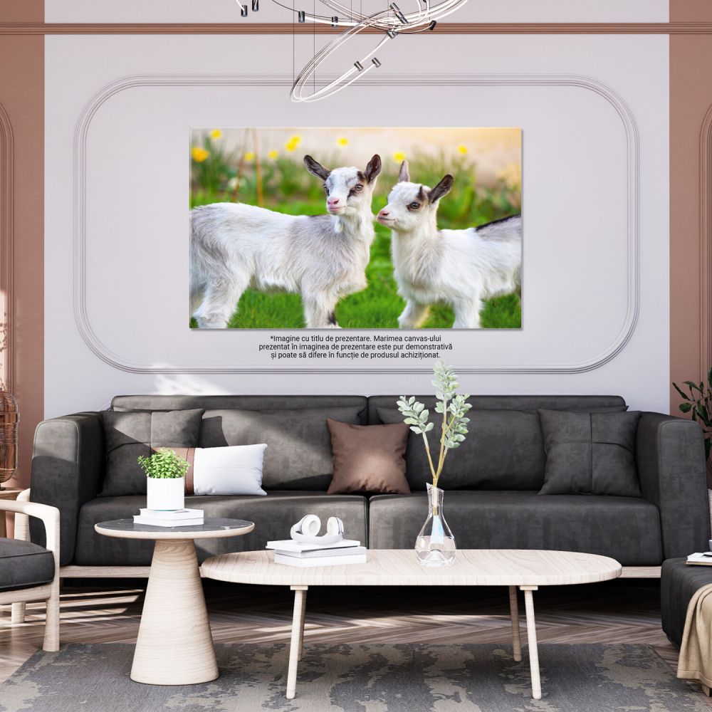 Pui de Capră în Grădină - Micuțe Ființe Curioase, Marime 40x25CM [3]