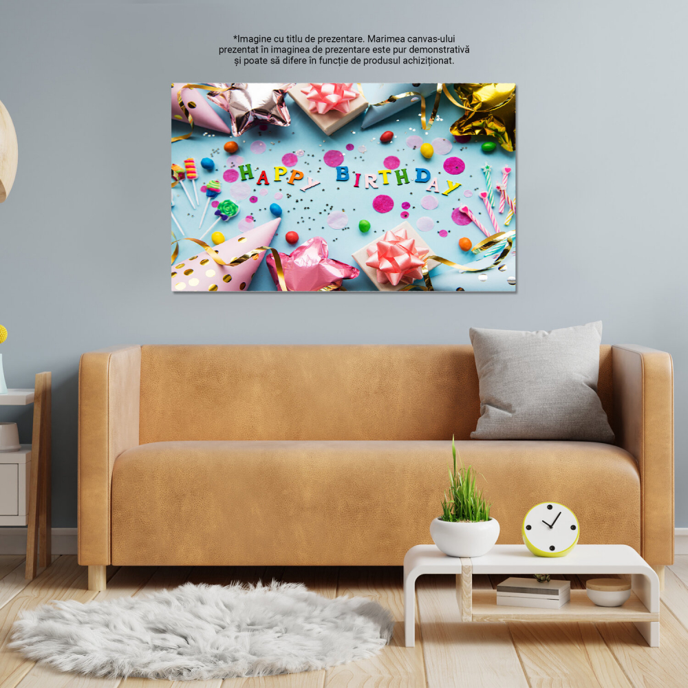 Tablou Canvas Scrisori și Cadouri Festive – Artă Decorativă de Sărbători, Marime 40x25CM [4]