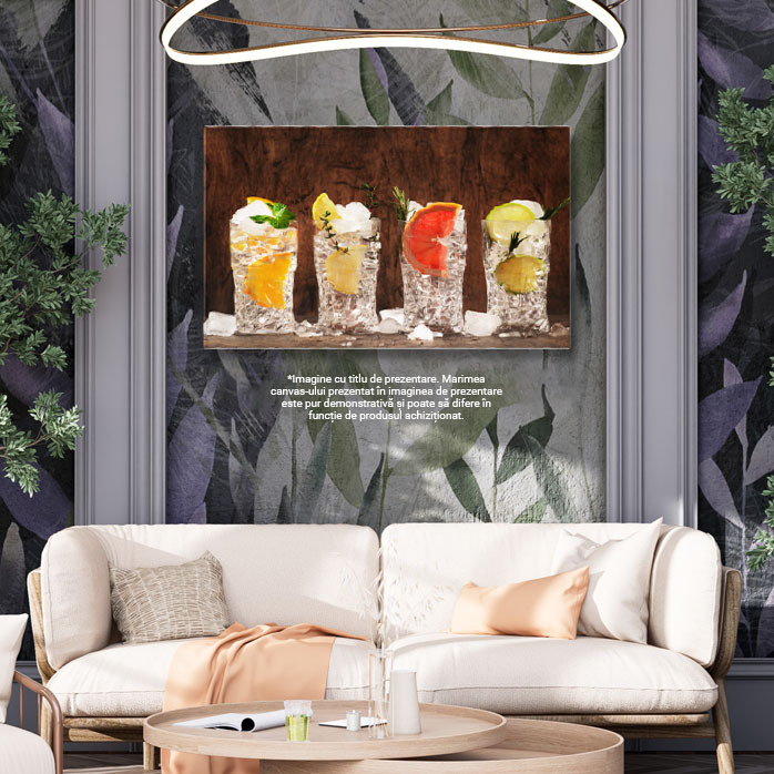 Tablou Canvas Cu Variante Fara Alcool: Mocktail-uri si Bucurii Nealcoolice 40x25CM [3]