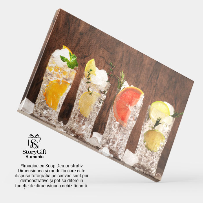 Tablou Canvas Cu Variante Fara Alcool: Mocktail-uri si Bucurii Nealcoolice 40x25CM [4]