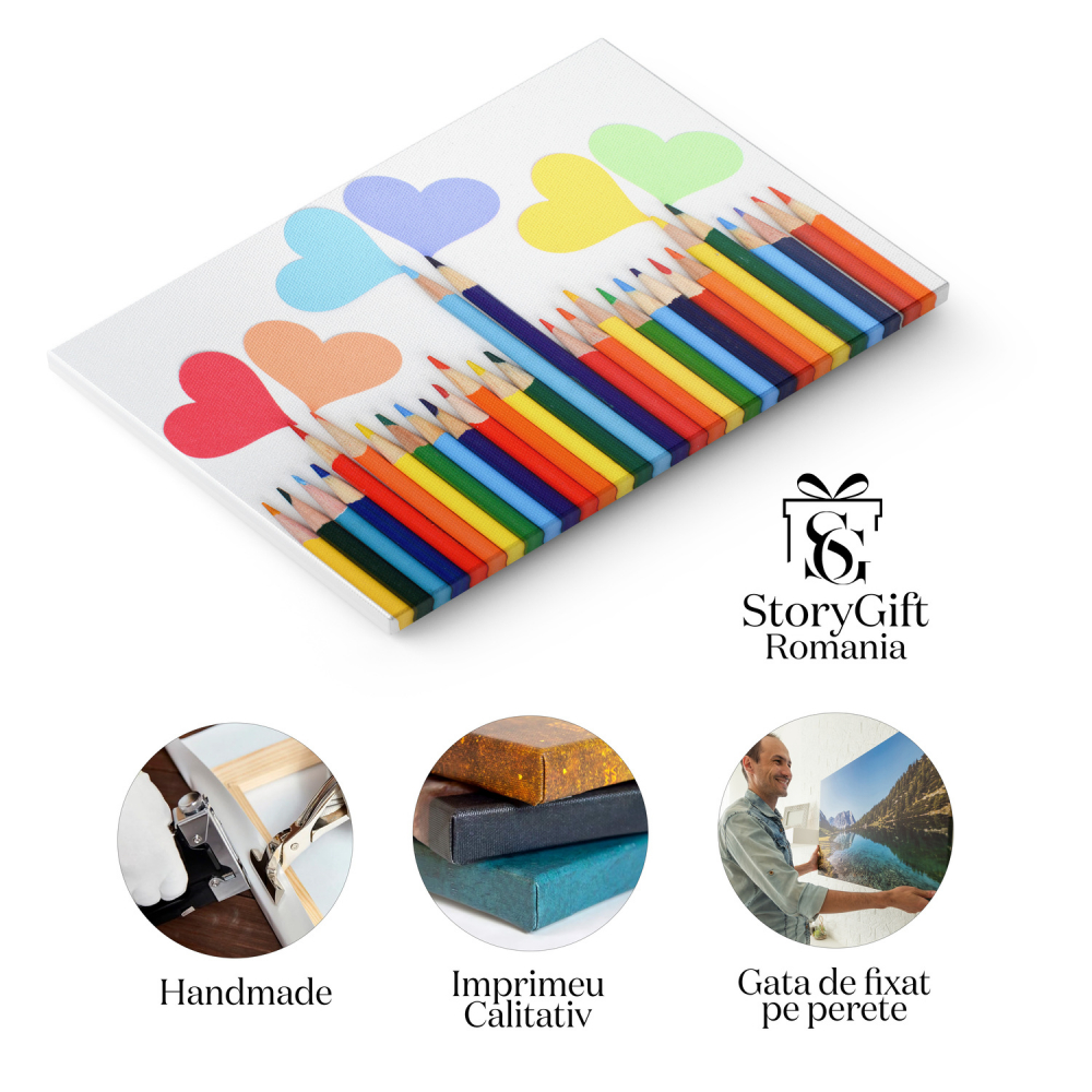 Culori și Creativitate: Pictură Jucăușă cu Creioane Colorate ce Încântă Imaginația, Marime 40x25CM [2]