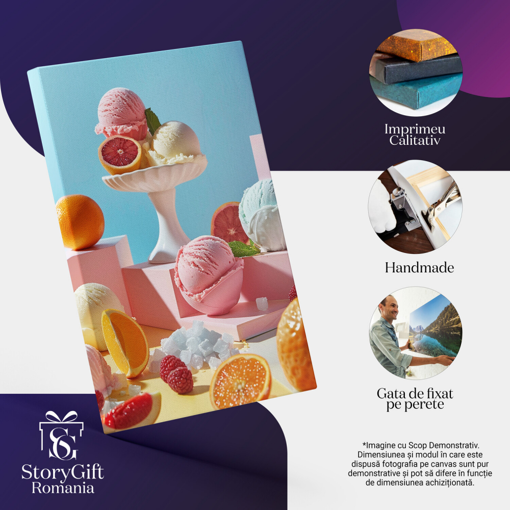 Cupele de Înghețată - Deliciu de Vară Colorat, Marime 40x25CM [2]