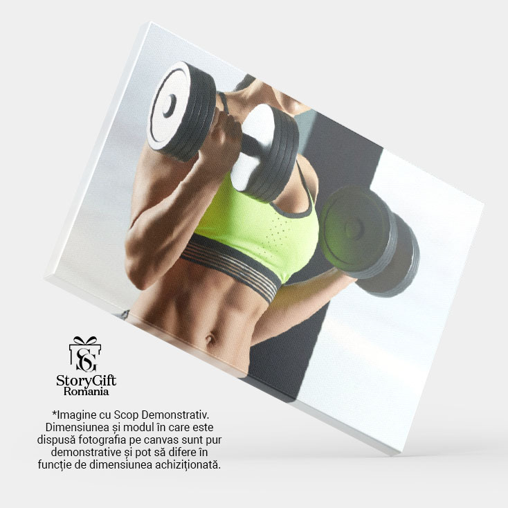 Tablou Canvas - Dedicare si sanatate: fitness si pasiune sportiva - gym, athlete, health 40x25CM [4]