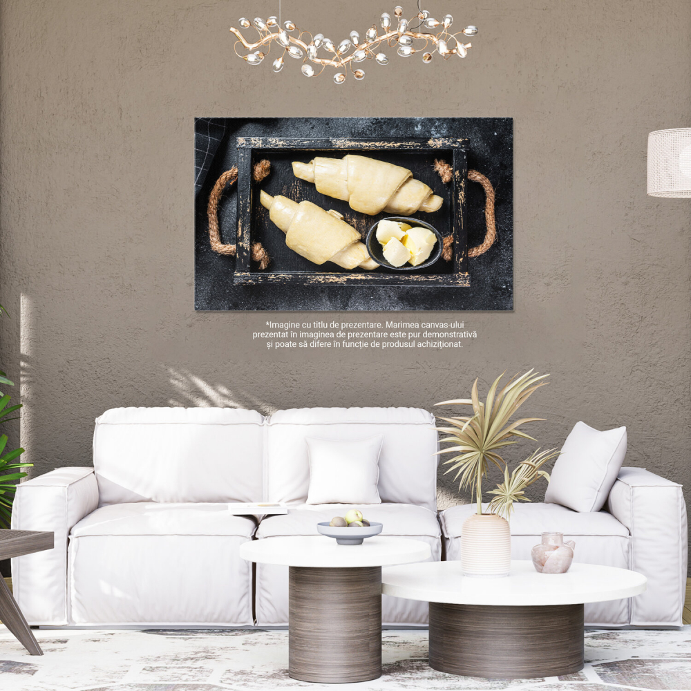 Delicii Matinale: Croissant-uri și Aluat Proaspăt, Marime 40x25CM [4]