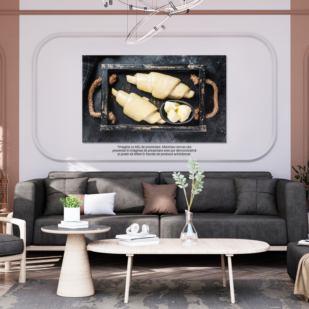 Delicii Matinale: Croissant-uri și Aluat Proaspăt, Marime 40x25CM [3]