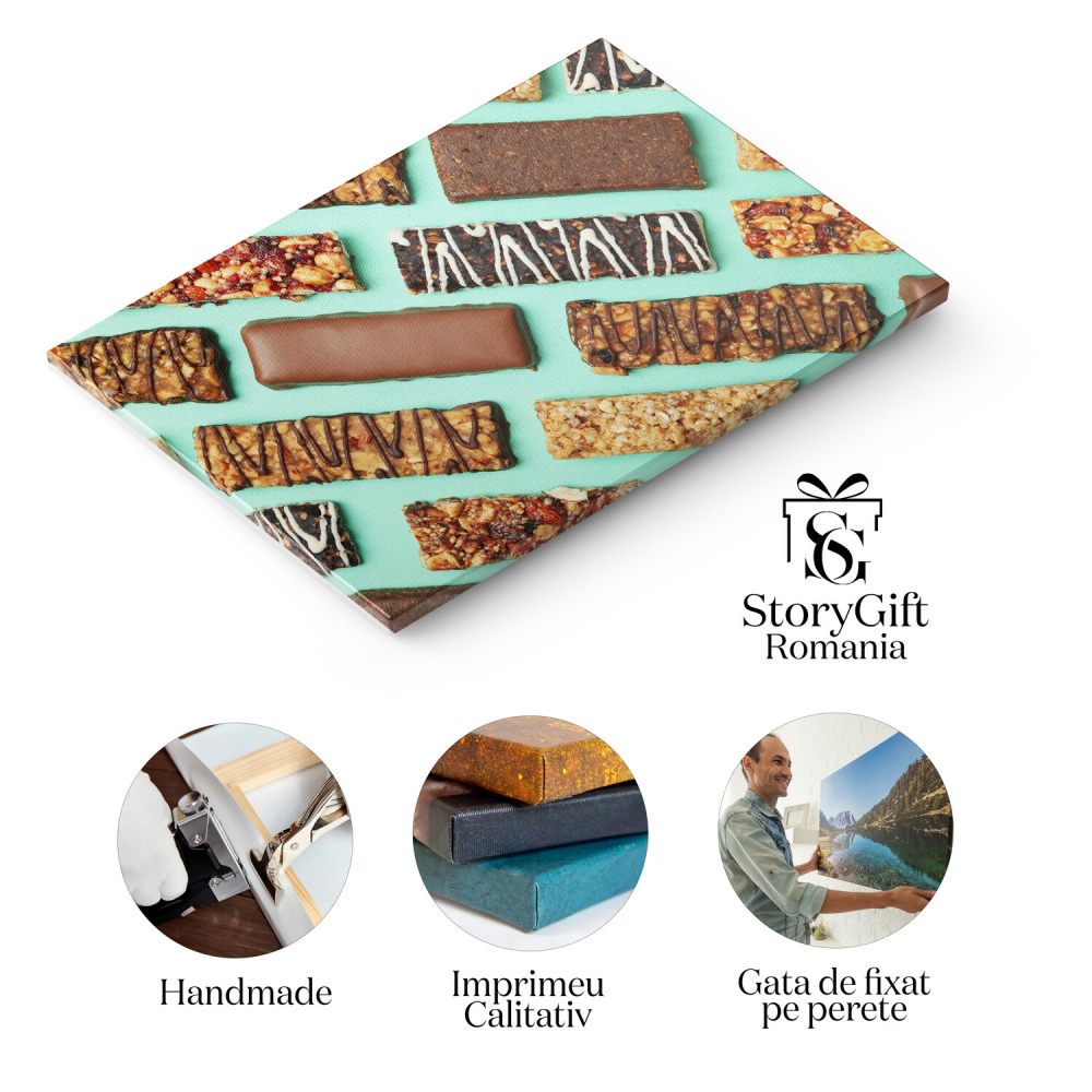 Tablou Canvas: Deserturi Gustoase și Muesli pentru Diminți Energizante, Marime 40x25CM [2]