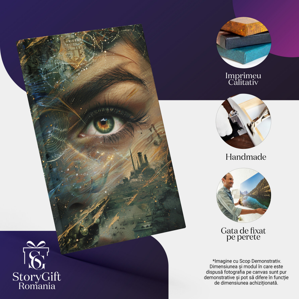 Derularea Amintirilor Străvechi în Mintea Femeii a Trecutului, Marime 40x25CM [2]