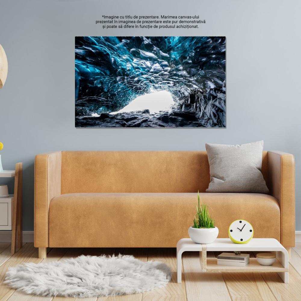 Descoperirea Peșterilor de Gheață în Vatnajökull, Islanda, Marime 40x25CM [4]