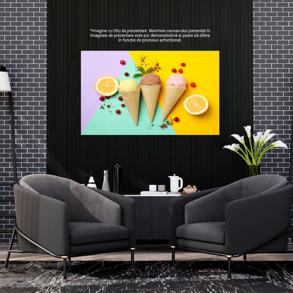 Desert Răcoritor de Vară - Gelato și Gofre, Marime 40x25CM [3]