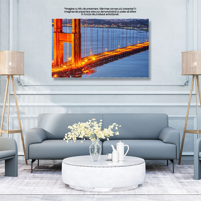 Tablou Canvas Detaliu al Podului Golden Gate in San Francisco arhitectura, pod, California, San Francisco, simbol 1648 40x25CM [3]