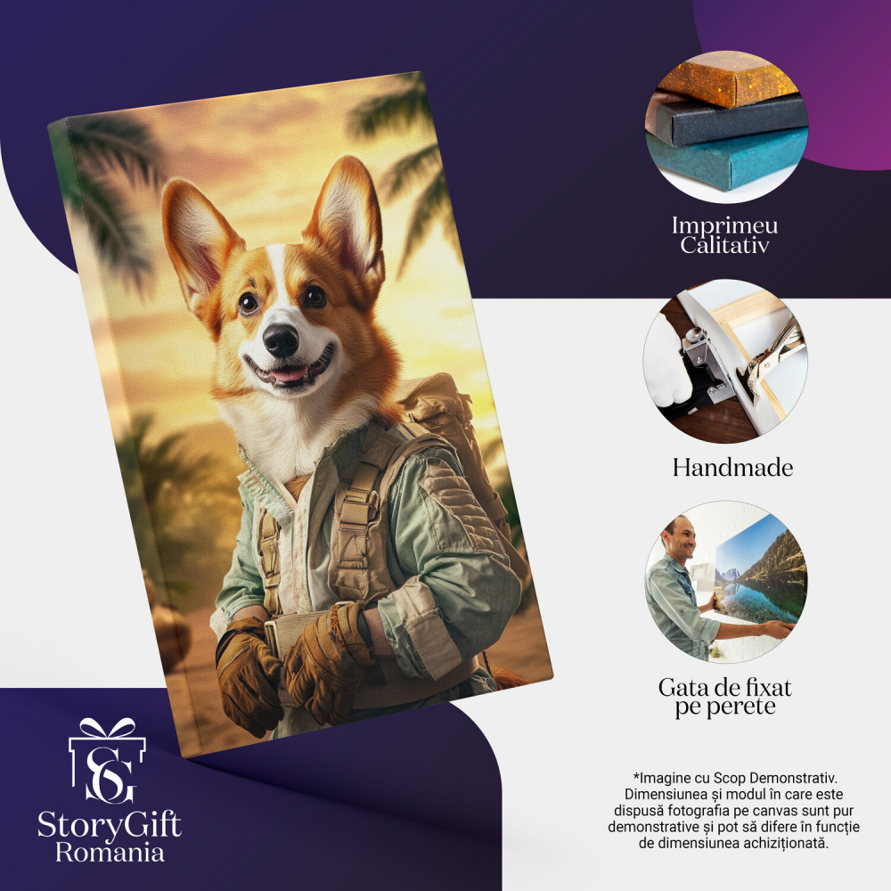 Tablou Canvas Personalizat Drumeție pe Insulă Tropicală în Apus de Soare
Marime 70x50CM [4]