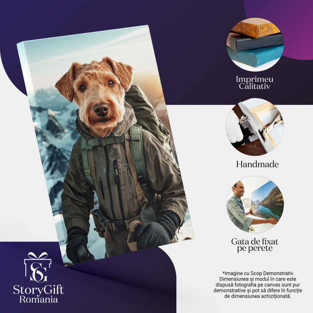 Tablou Canvas Personalizat Drumeție pe Munte cu Echipament de Aventură
Marime 40x25CM [4]