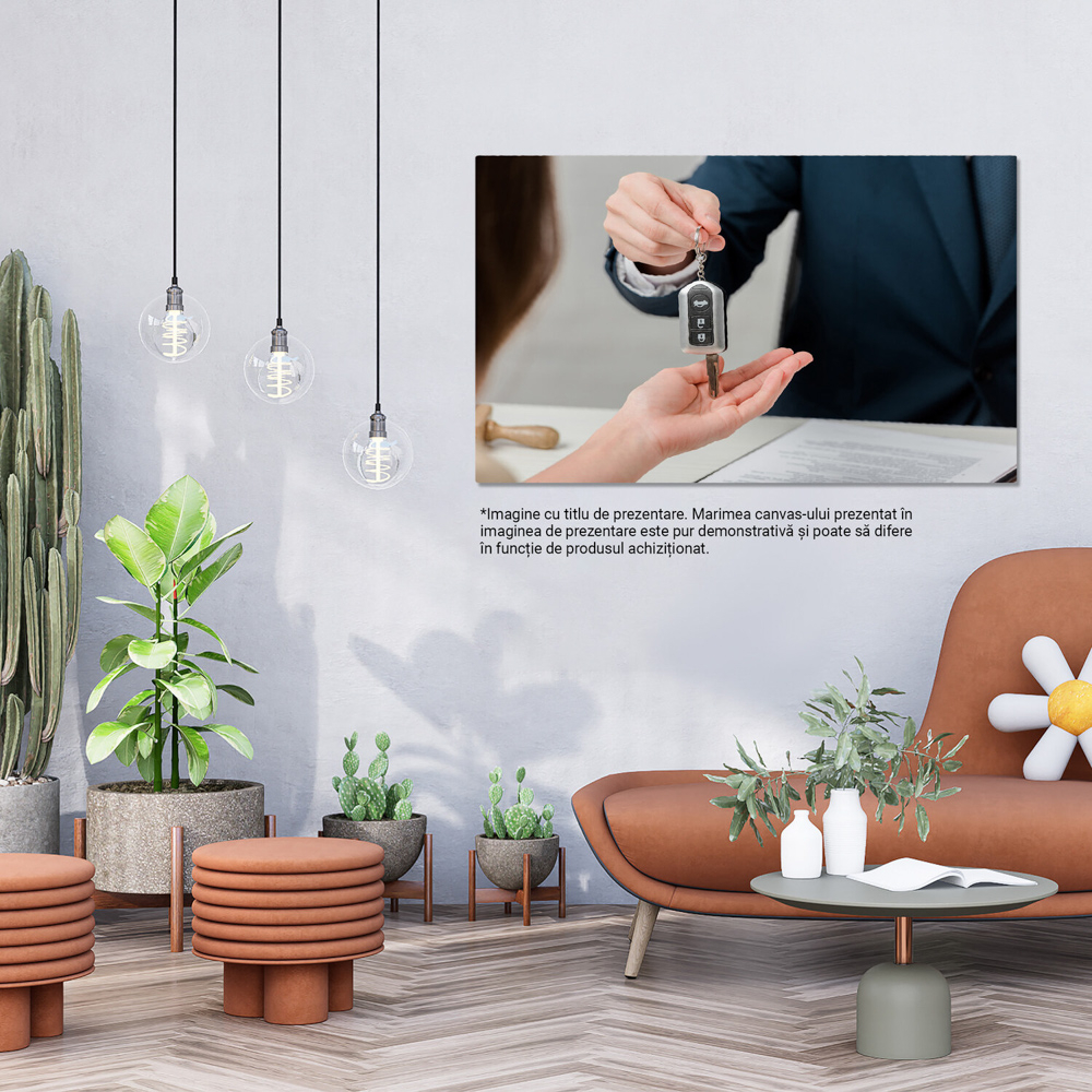 Tablou Canvas: Drumul catre propria casa - agent imobiliar, afaceri, credit, documentatie 70x50CM [2]