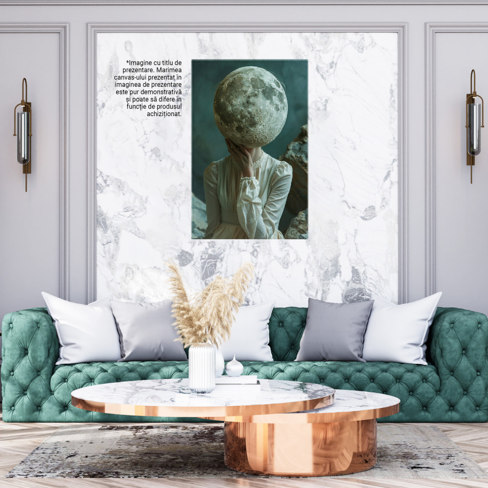 Femeia Invita la Explorarea Profunzimilor Nevăzute ale Pământului - Pictură Digitală, Marime 40x25CM [3]