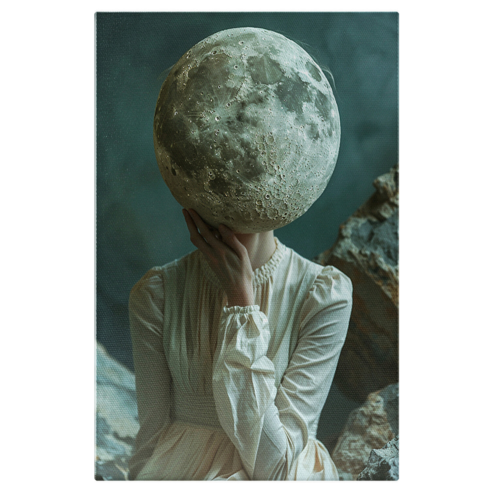 Femeia Invita la Explorarea Profunzimilor Nevăzute ale Pământului - Pictură Digitală, Marime 40x25CM [1]