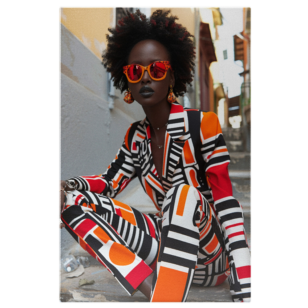 Ecouri Cromatice pe Scările Aleei Pustii - Pictură Digitală, Marime 40x25CM [1]