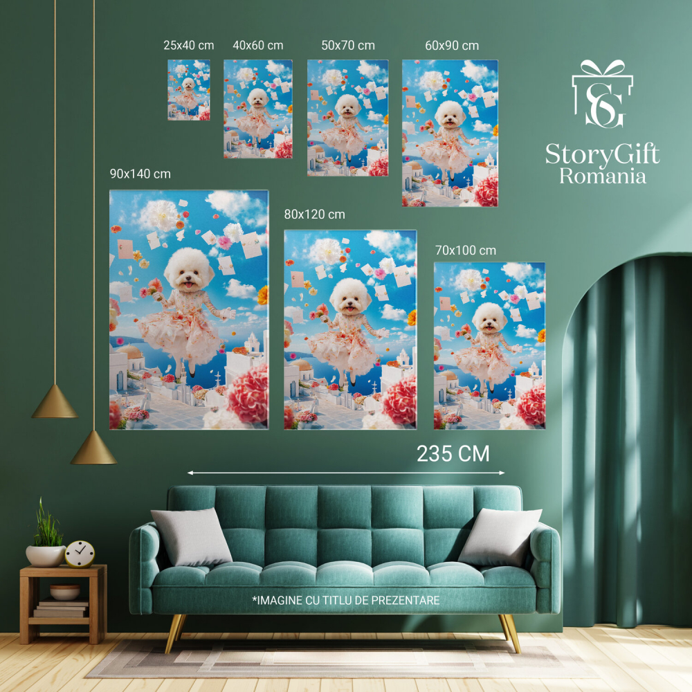 Tablou Canvas Personalizat - Animal în Ținută Colorată în Grecia
Marime 40x25CM [6]