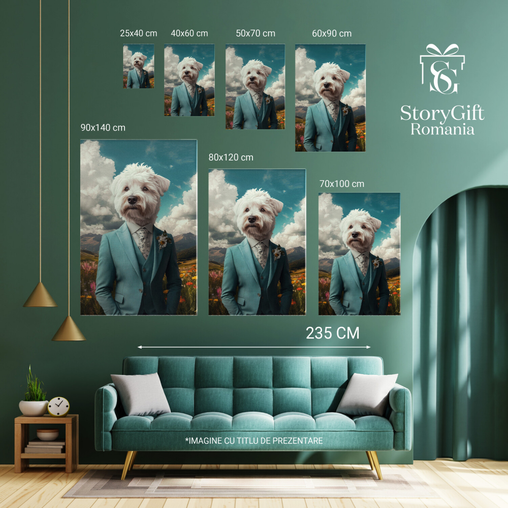 Tablou Canvas Personalizat Eleganță în Lanul de Flori
Marime 40x25CM [6]