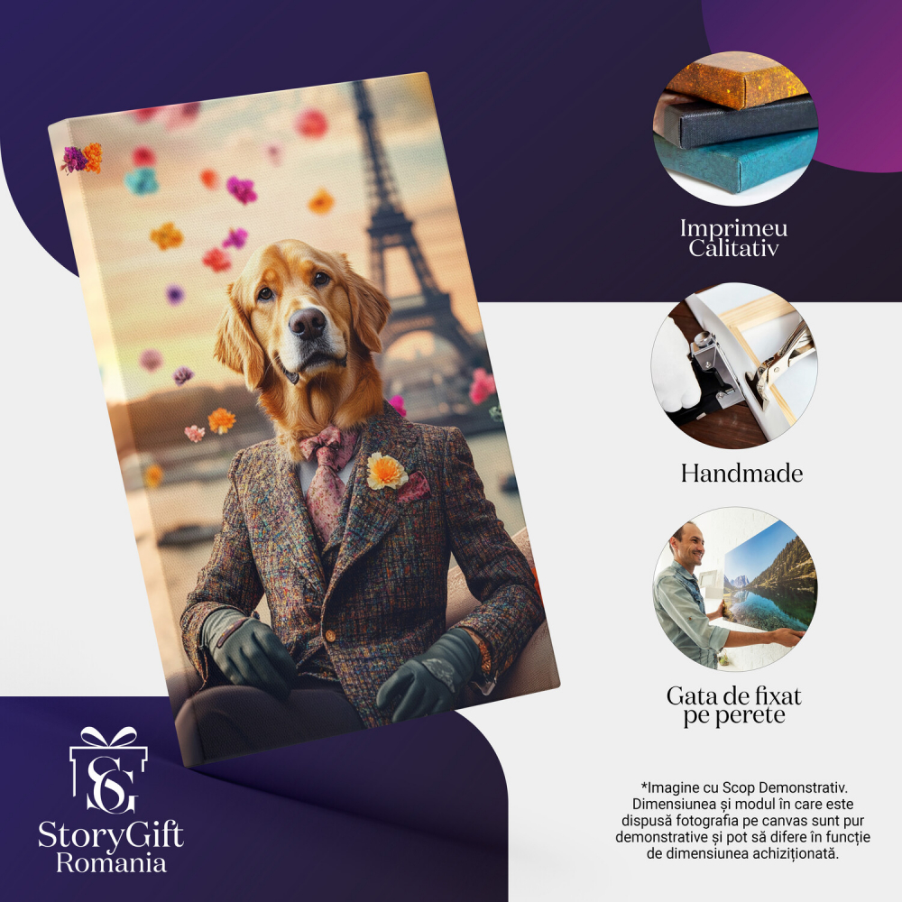 Tablou Canvas Personalizat - Animal în Eleganță la Paris





Marime 40x25CM [4]