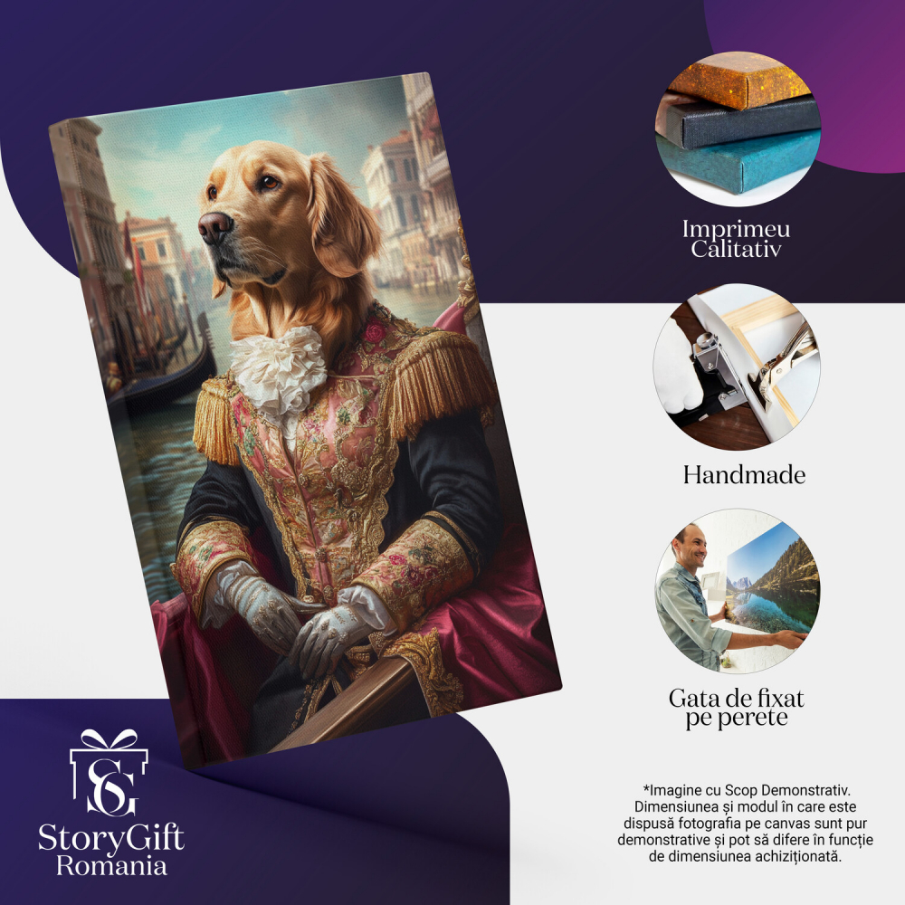  Tablou Canvas Personalizat Ținută Regală În Veneția, ItaliaMarime 40x25CM [4]