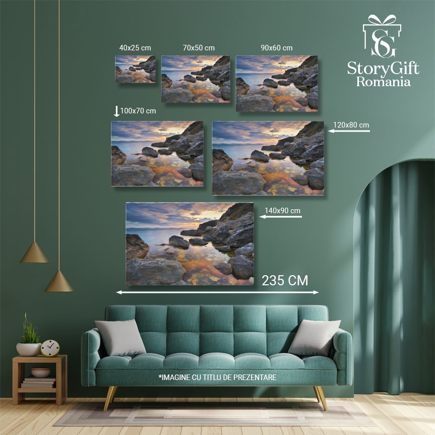 Tablou Canvas Eleganta si Refined la Apusul de Soare, apus, plaja, elegant, liniste, natura 768 40x25CM [5]