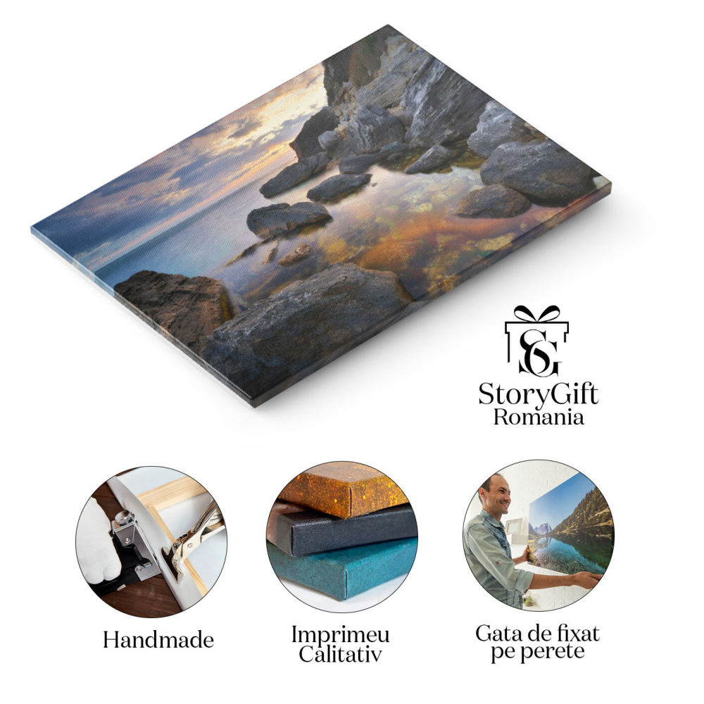 Tablou Canvas Eleganta si Refined la Apusul de Soare, apus, plaja, elegant, liniste, natura 768 40x25CM [2]