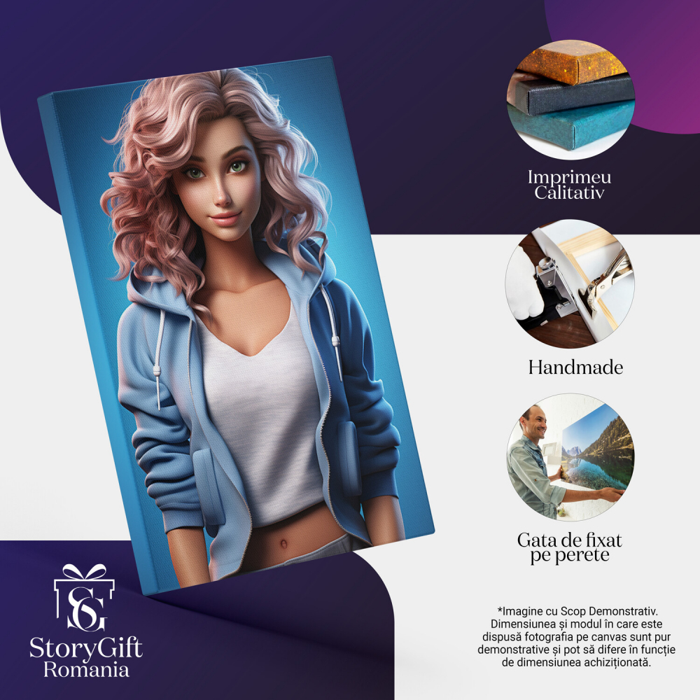 Tablou Canvas - Elsa în Secolul XXI - Design Vestimentar și Accesoriu de Modă, Marime 40x25CM [2]
