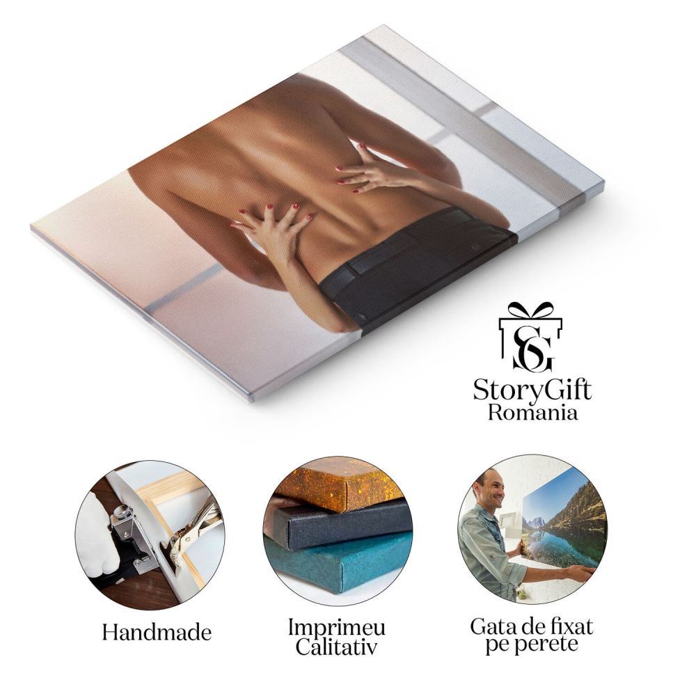 Tablou Canvas - Embratisare Patima: Cuplu indragostit 40x25CM [2]