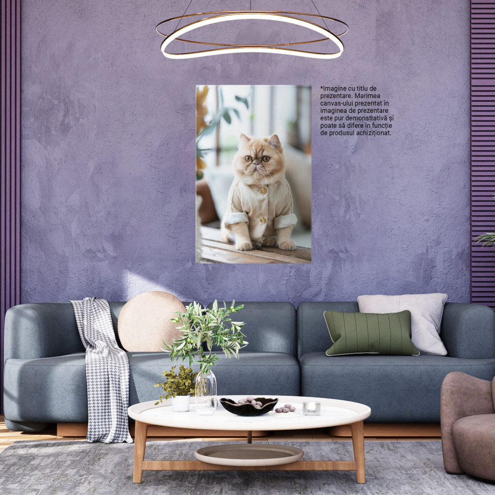 Tablou Canvas Motanul Exoticul pe Podium, Marime 40x25CM [3]