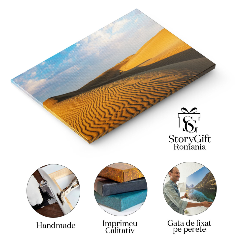 Tablou Canvas - Explorand Misterele si Minunile Desertului Thar din India 40x25CM [2]