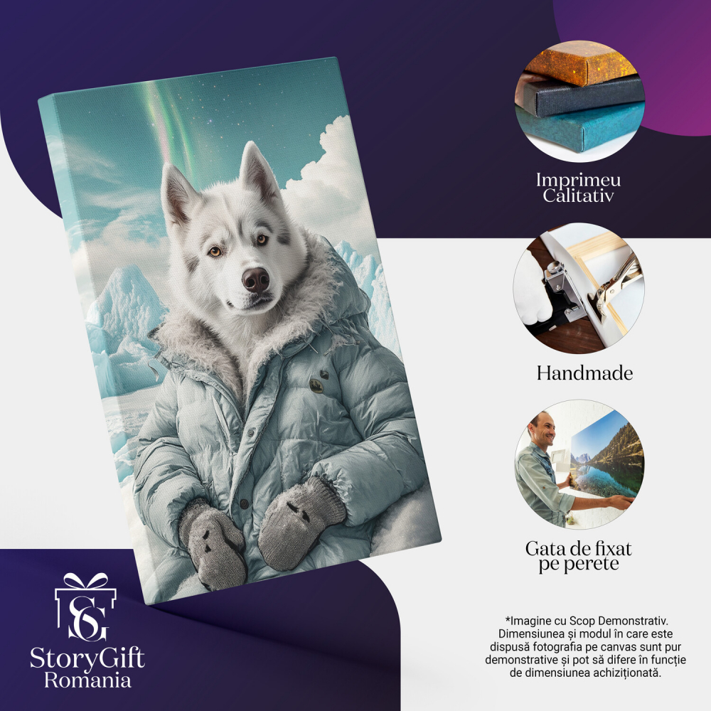 Tablou Canvas Personalizat Fashion la Polul Nord cu Aurora Boreală
Marime 120x80CM [4]