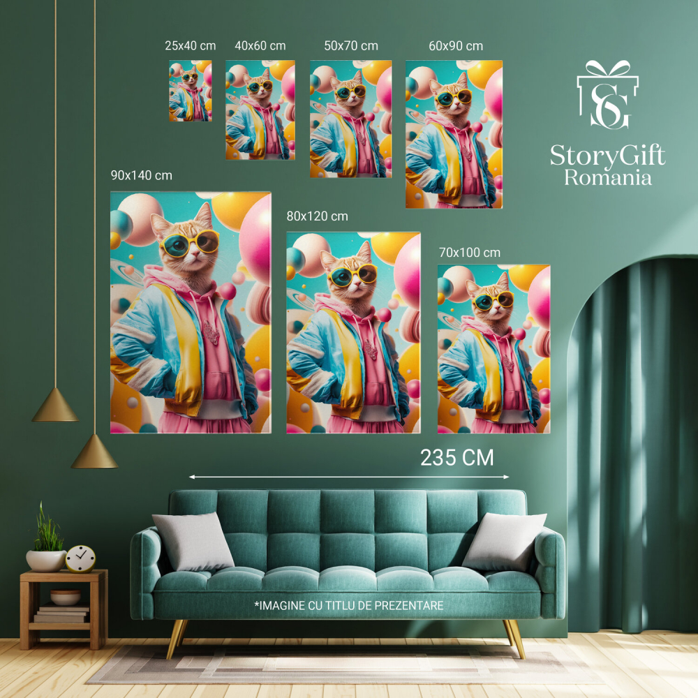 Fashion Stradal cu Lume Bizara și PlaneteMarime 90x60CM [6]