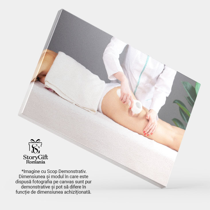 Tablou Canvas Femeie la Masaj Anticelulitic, tratament, frumusete, masaj, piele, profesional 5204 40x25CM [4]