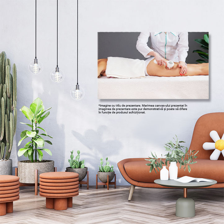 Tablou Canvas Femeie la Masaj Anticelulitic, tratament, frumusete, masaj, piele, profesional 5204 40x25CM [3]