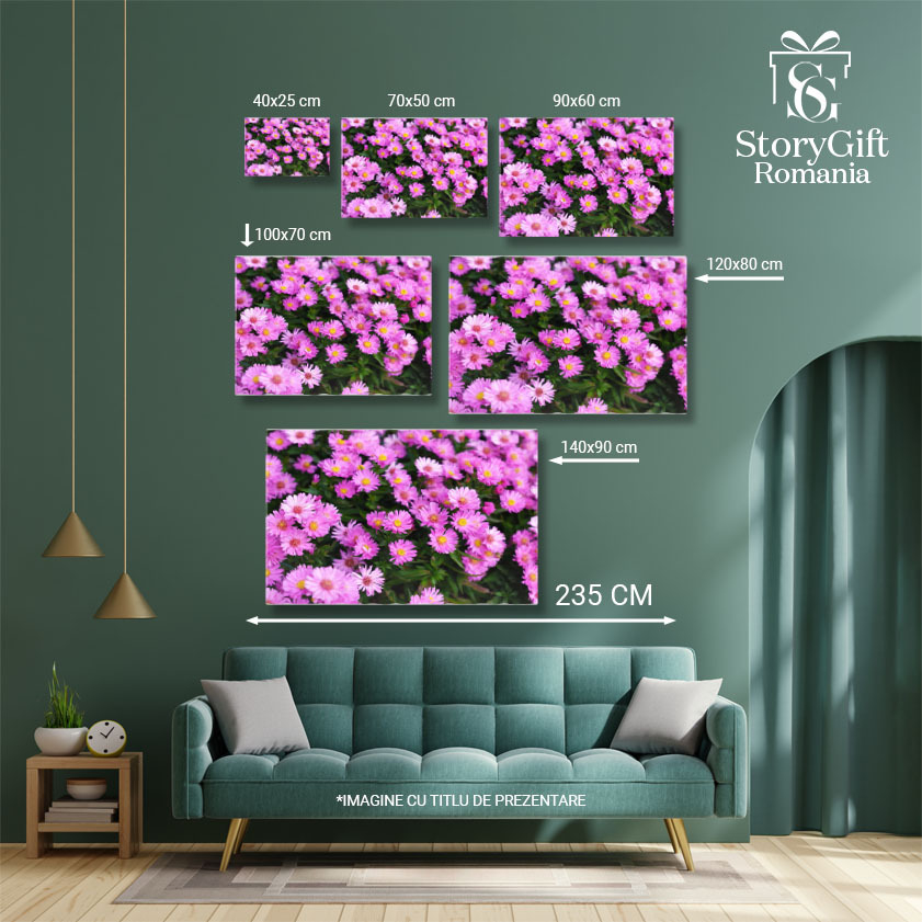 Tablou Canvas Flori infloritoare in Gradina Plante Naturale Flori, primavara, fundal, inflorire, frumusete 875 40x25CM [5]