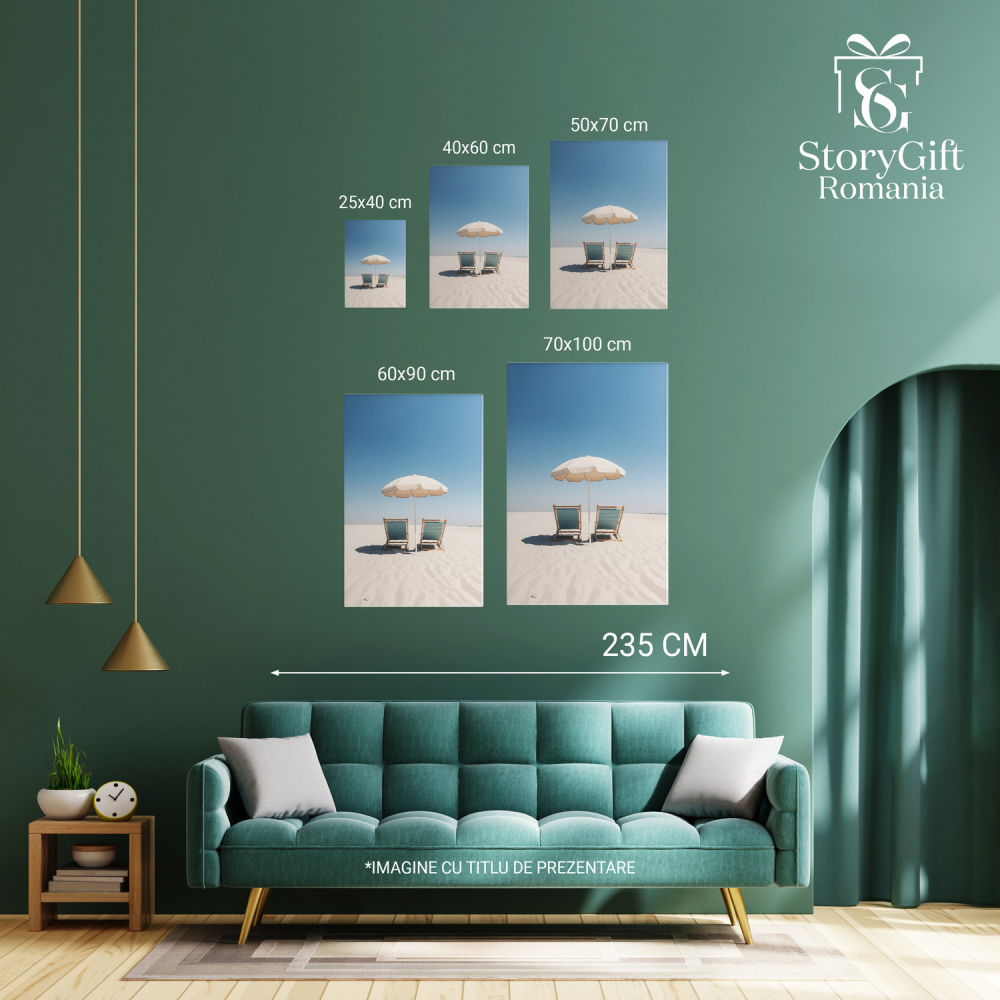 Tablou Canvas Relaxare pe Plajă | Fotografie Digitală de la Mare, Marime 40x25CM [3]