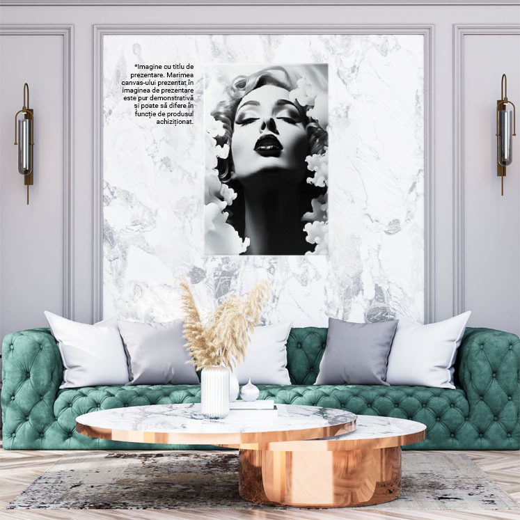 Tablou Canvas: Fotografie in stil vechi  Frumusete,  Alb-negru, Nor, Design grafic, Grafica, Monocrom, Pictura Digitala 40x25CM [2]