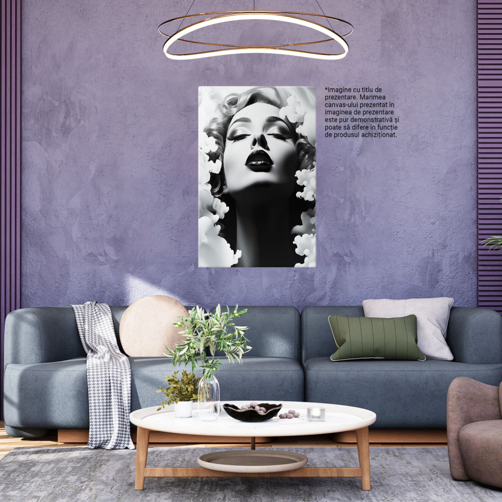 Tablou Canvas - Fotografie în Stil Vechi: Alb-Negru cu Design Grafic, Marime 40x25CM [4]