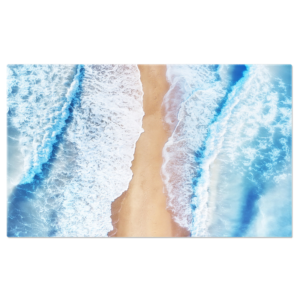 Vedere de Sus la Plaja și Mare: Peisaj de Vară Idilic, Marime 40x25CM [1]